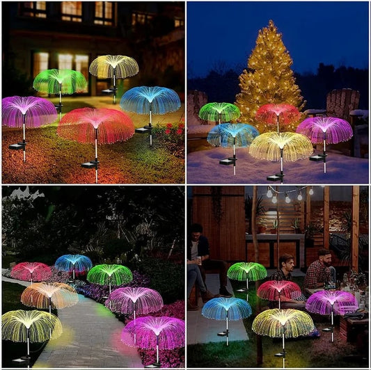 Solar Garden Changing Jellyfish Lights