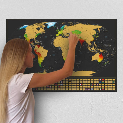 Scratch it World Map for Scratching