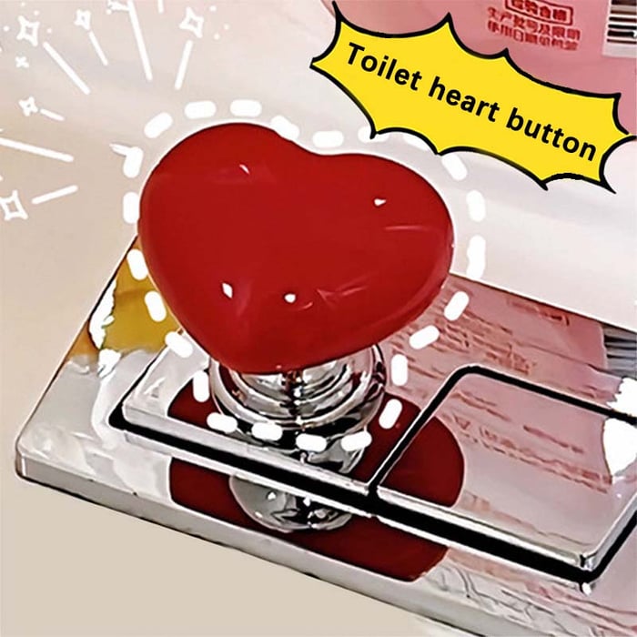 Toilet heart button