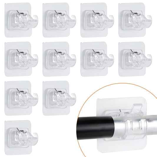 Self Adhesive Curtain Rod Holder - Pack Of 8