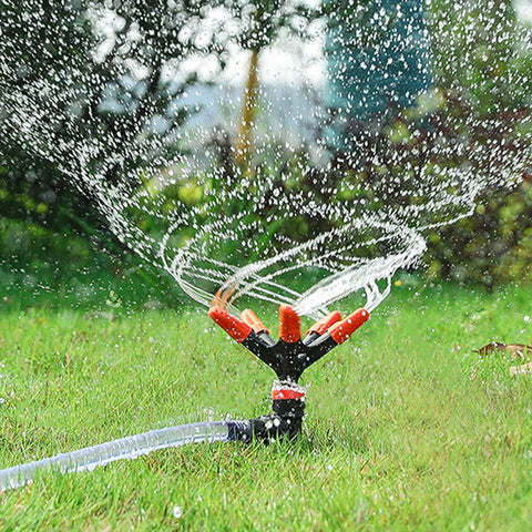 Automatic rotating 360-degree lawn sprayer