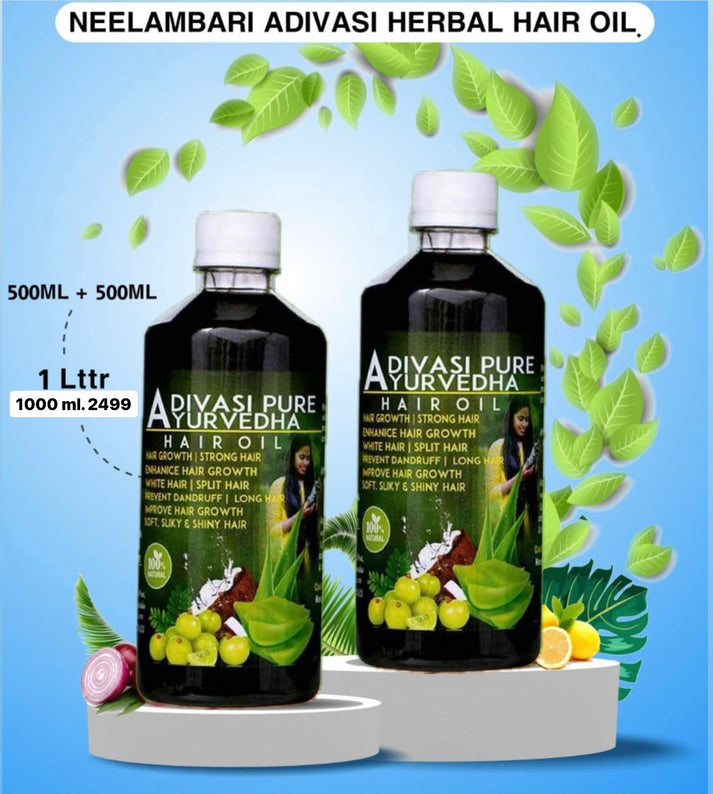 Adivasi Neelambari Herbal Hair Oil - Pack Of 2