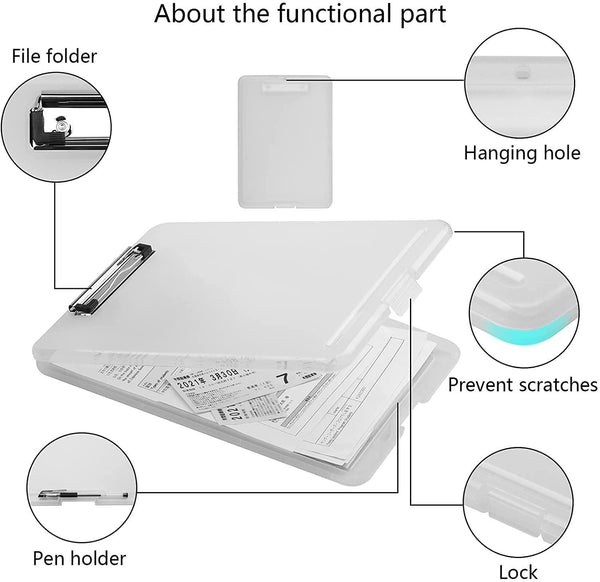 Clipboard Storage Writing Pad