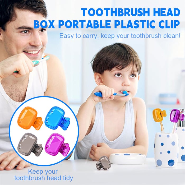 Travel Toothbrush Head Covers - Pack Of 4