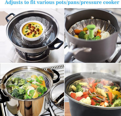 Stainless steel vegetable steamer