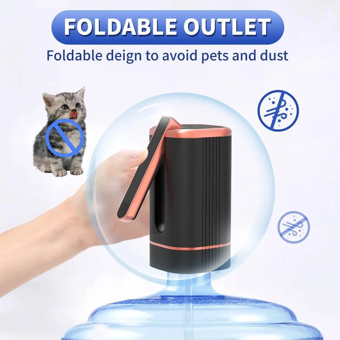 Foldable Electric Water Dispenser Bottle Pump