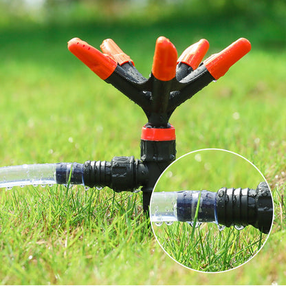 Automatic rotating 360-degree lawn sprayer