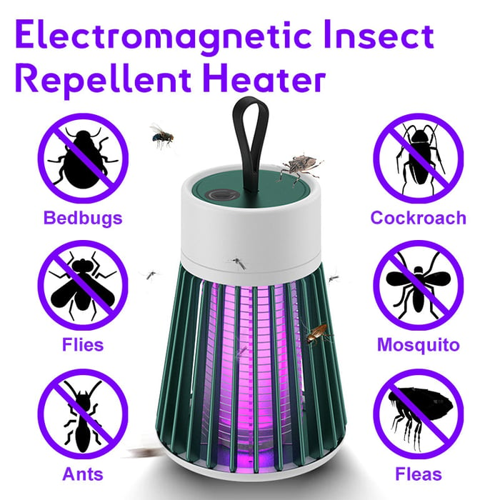 Electromagnetic insect repellent heater against bed bugs