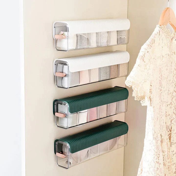 Wall-Mounted Socks and Underwear Storage Box