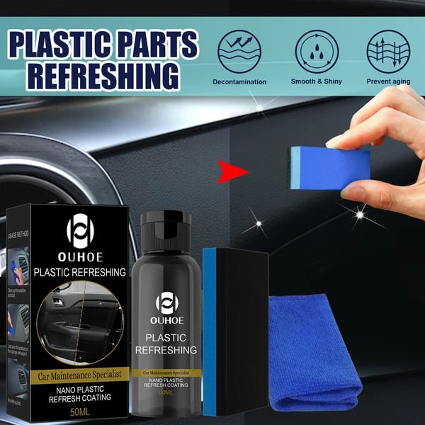 Car Plastic Plating Refurbishing Agent - Pack Of 2