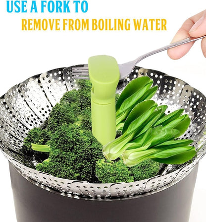 Stainless steel vegetable steamer