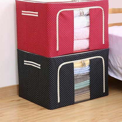 FOLDABLE STEEL FRAME STORAGE BOX