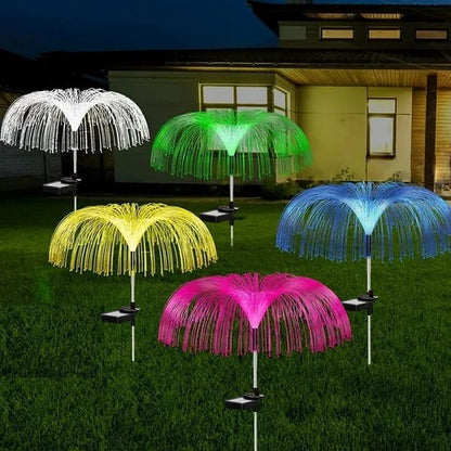 Solar Garden Changing Jellyfish Lights