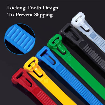 Buckle Self-locking Premium Nylon Cable Wire Ties - Pack Of 30