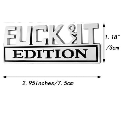 FVUK IT Edition Emblem | Car Decal Accessory