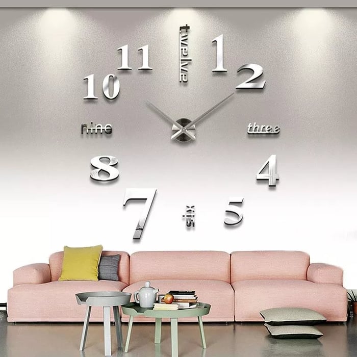 MODERN DIY PUNCH-FREE WALL CLOCK