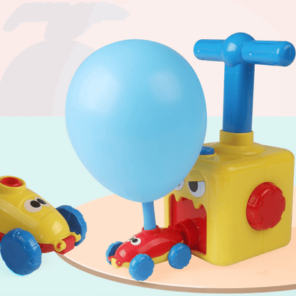 Balloon car toy pump set with lots of fun