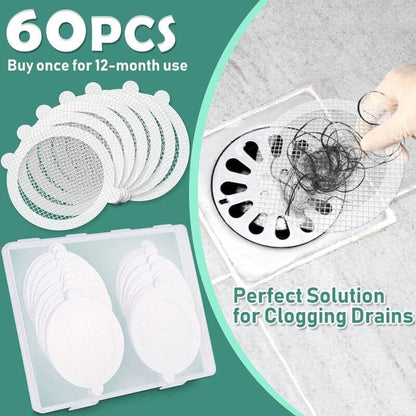 Disposable Shower Drain Hair Catcher - Pack Of 10