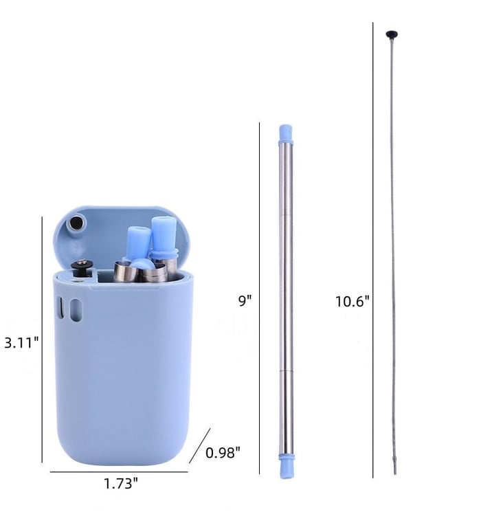 Stainless Steel Folding Straw