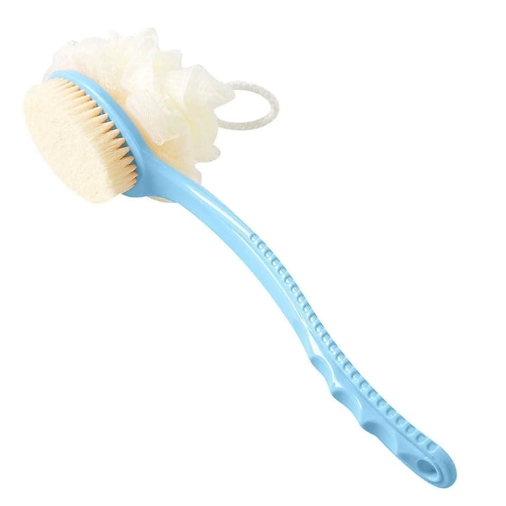 2 IN 1 LOOFAH & BRUSH WITH HANDLE