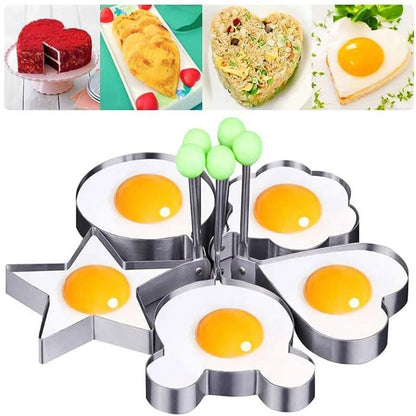 Stainless Steel Fried Egg Molds - Set of 4