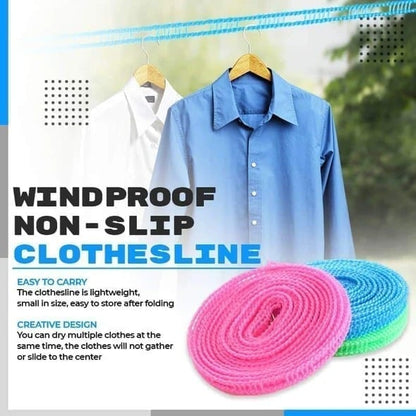 Windproof Non-Slip Clothesline(32 ft)