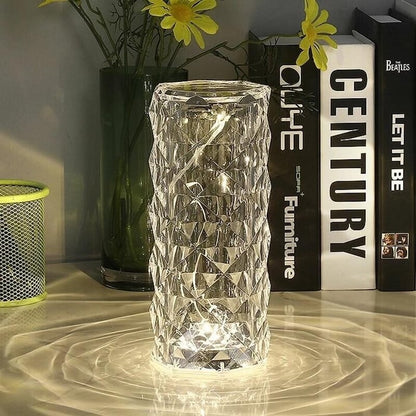 16 Colors Rose Rays Crystal Diamond Table Lamp