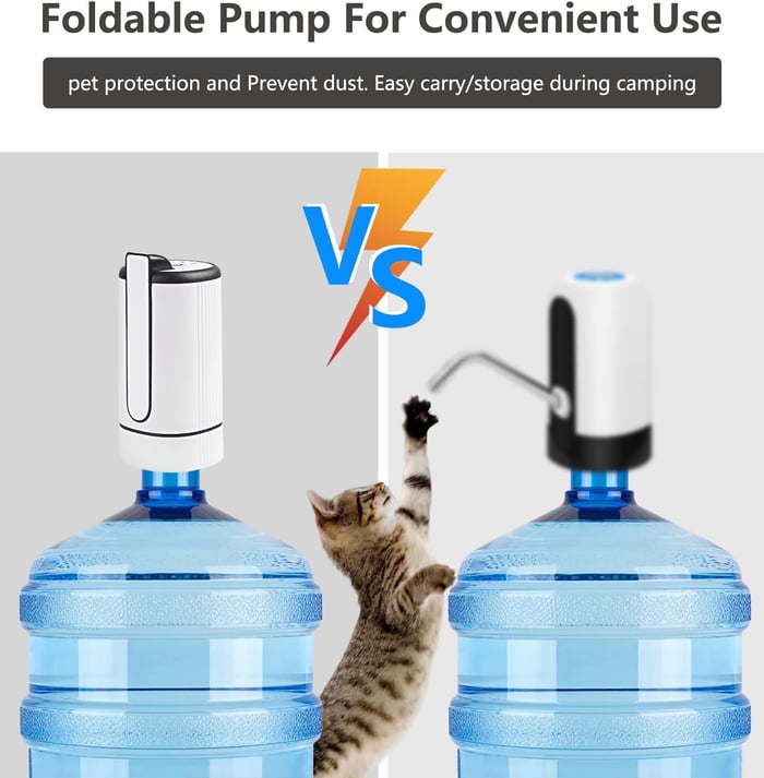 Foldable Electric Water Dispenser Bottle Pump