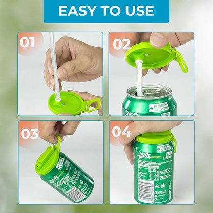 Straw Soda Can Lid - 1 PCS