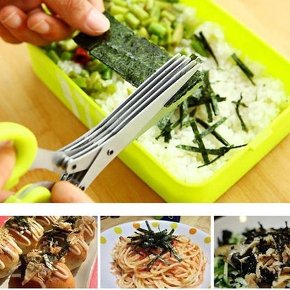 5 Blade Kitchen Salad Scissors