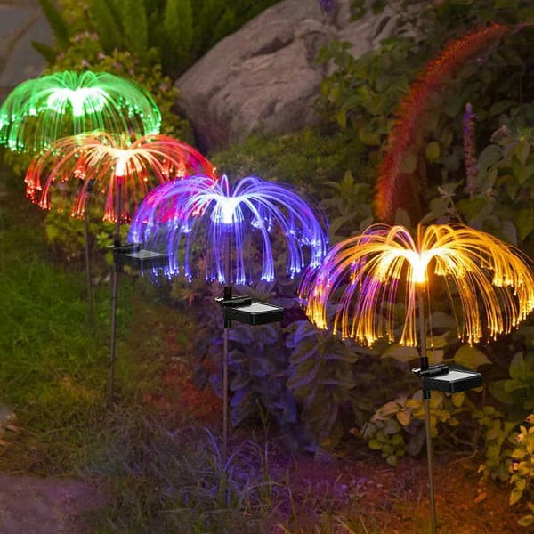 Solar Garden Changing Jellyfish Lights