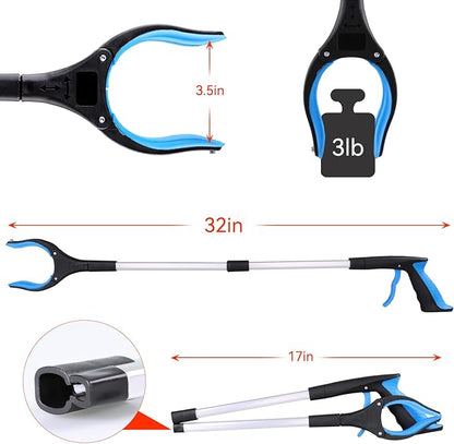 Foldable Grabber With 360° Swivel Clip