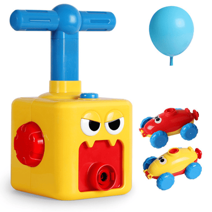 Balloon car toy pump set with lots of fun