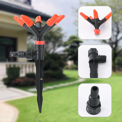 Automatic rotating 360-degree lawn sprayer