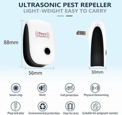 Ultrasonic Repeller Reject Mosquito Killer Light Trap Lamp Repellant Pest Control