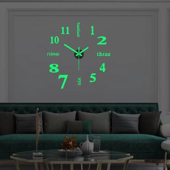 MODERN DIY PUNCH-FREE WALL CLOCK