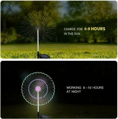 Waterproof Solar Garden Fireworks Lamp