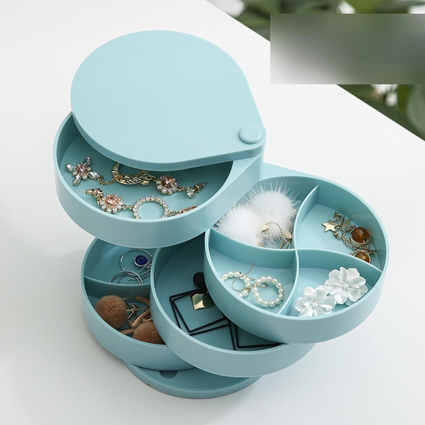 Rotatable Jewelry Storage Box