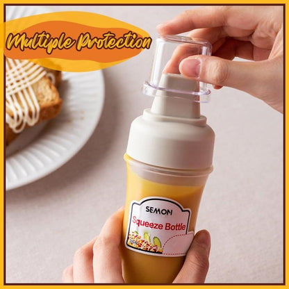 Condiment squeeze spray bottle