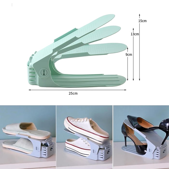 Double Layer Free Standing Shoe Rack