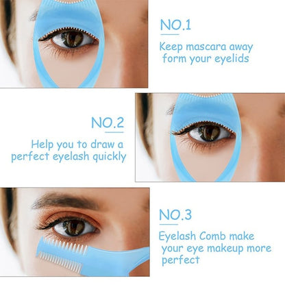 3-in-1 Eyelash Tools Mascara Shield Applicator Protector