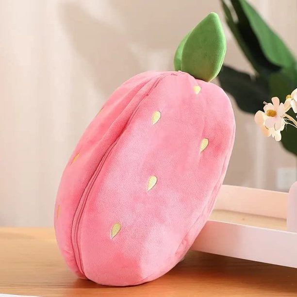 Strawberry Bunny Transformed into Little Rabbit Fruit Doll Plush Toy