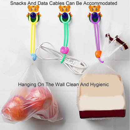 Multi-purpose Sealer Reusable Food Bag Clips - Pack Of 6