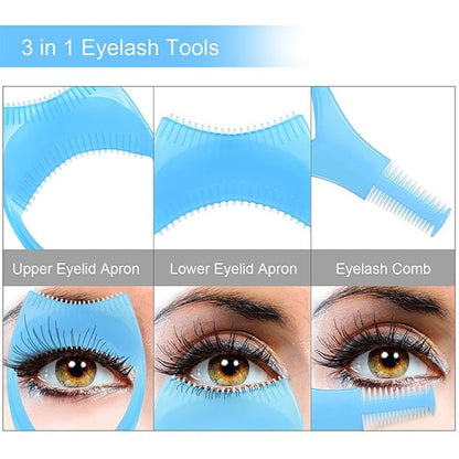 3-in-1 Eyelash Tools Mascara Shield Applicator Protector