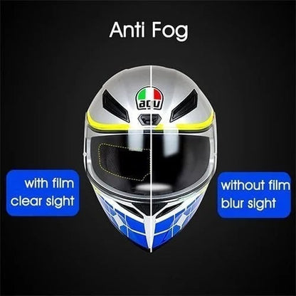 Anti-fog helmet film