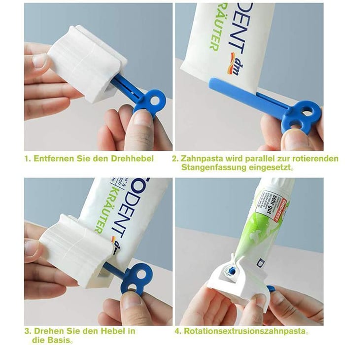 Recyclable eco-friendly toothpaste squeezer