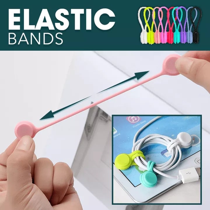 Snap-On Magnetic Cable Ties - Pack Of 5