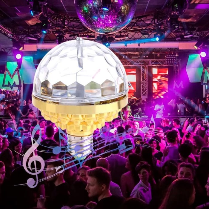 Colorful Rotating Disco Ball Light