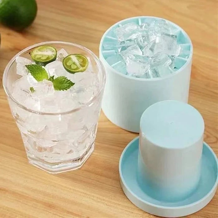 Cylindrical Silicone Ice Cube Tray