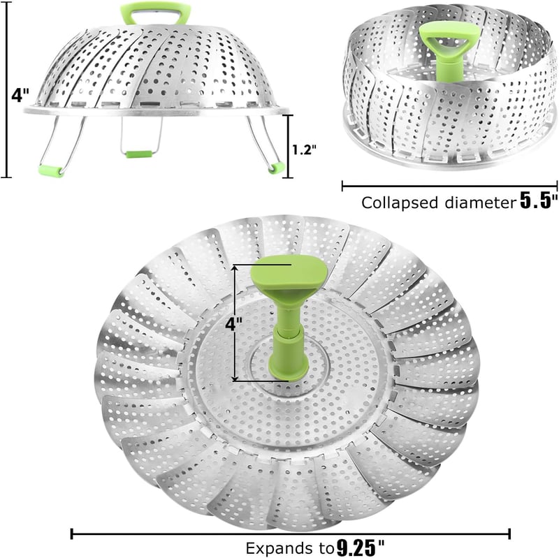 Stainless steel vegetable steamer